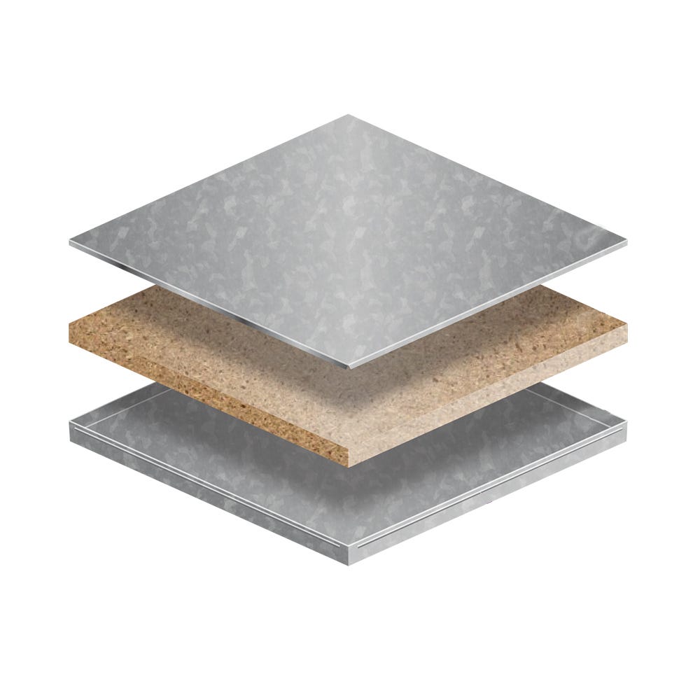 Bathgate BG3L Raised Floor Panel BSEN Class 3 Grade Steel Encapsulated Bare Panel 600mm x 600mm x 26mm