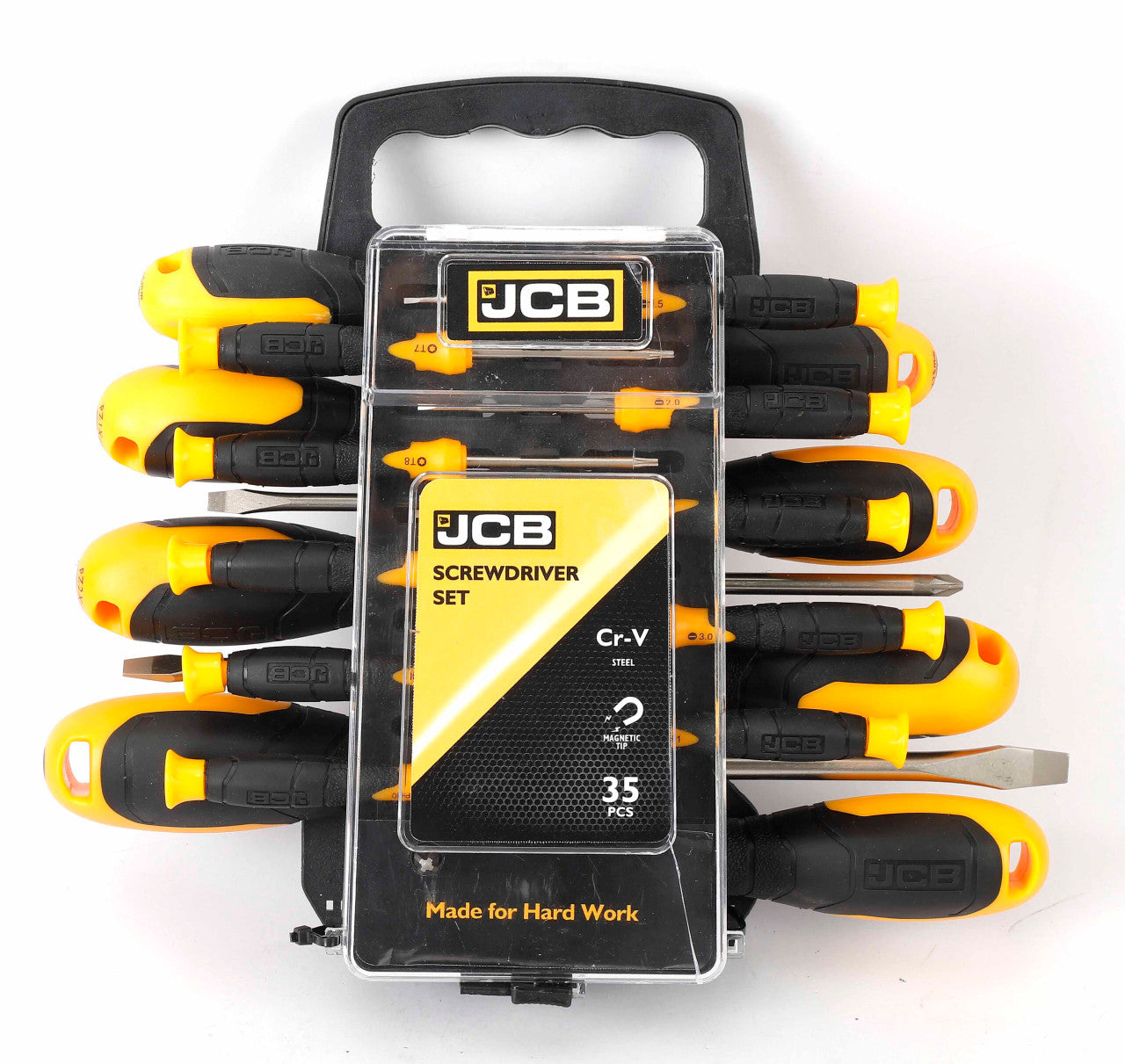 JCB 35 Piece Screwdriver Set, Heavy-duty S2 Steel | JCB-SWDVR-35PC