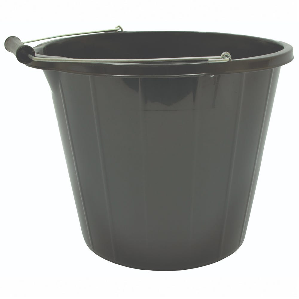 3 Gallon 14 Litre Bucket - Black