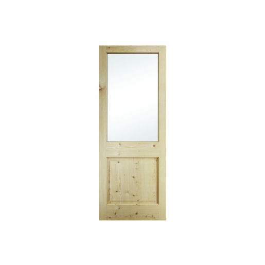 2XG Pine Double Flemish Glazed Door 1981 x 762 x 44mm