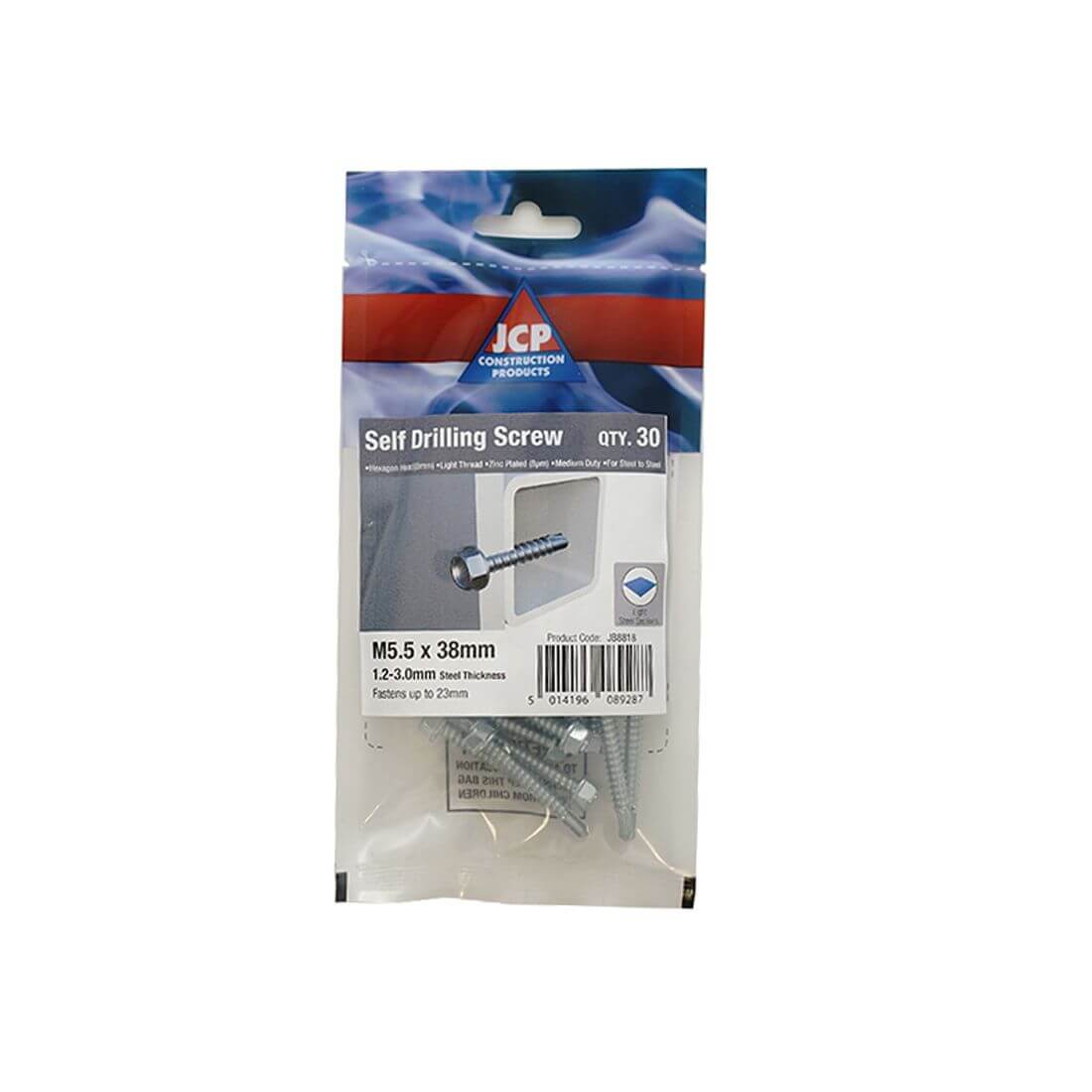 Metalfix Self-Drilling Screws Light Section DIN 7504K BZP
