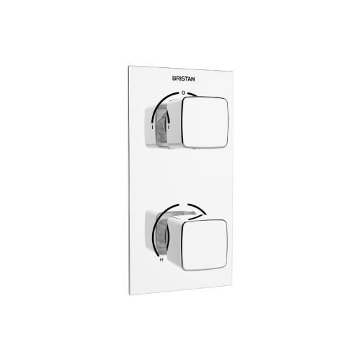 Bristan COB SHCDIV C Cobalt Recessed Thermostatic Dual Control Shower Valve with Integral Diverter Chrome