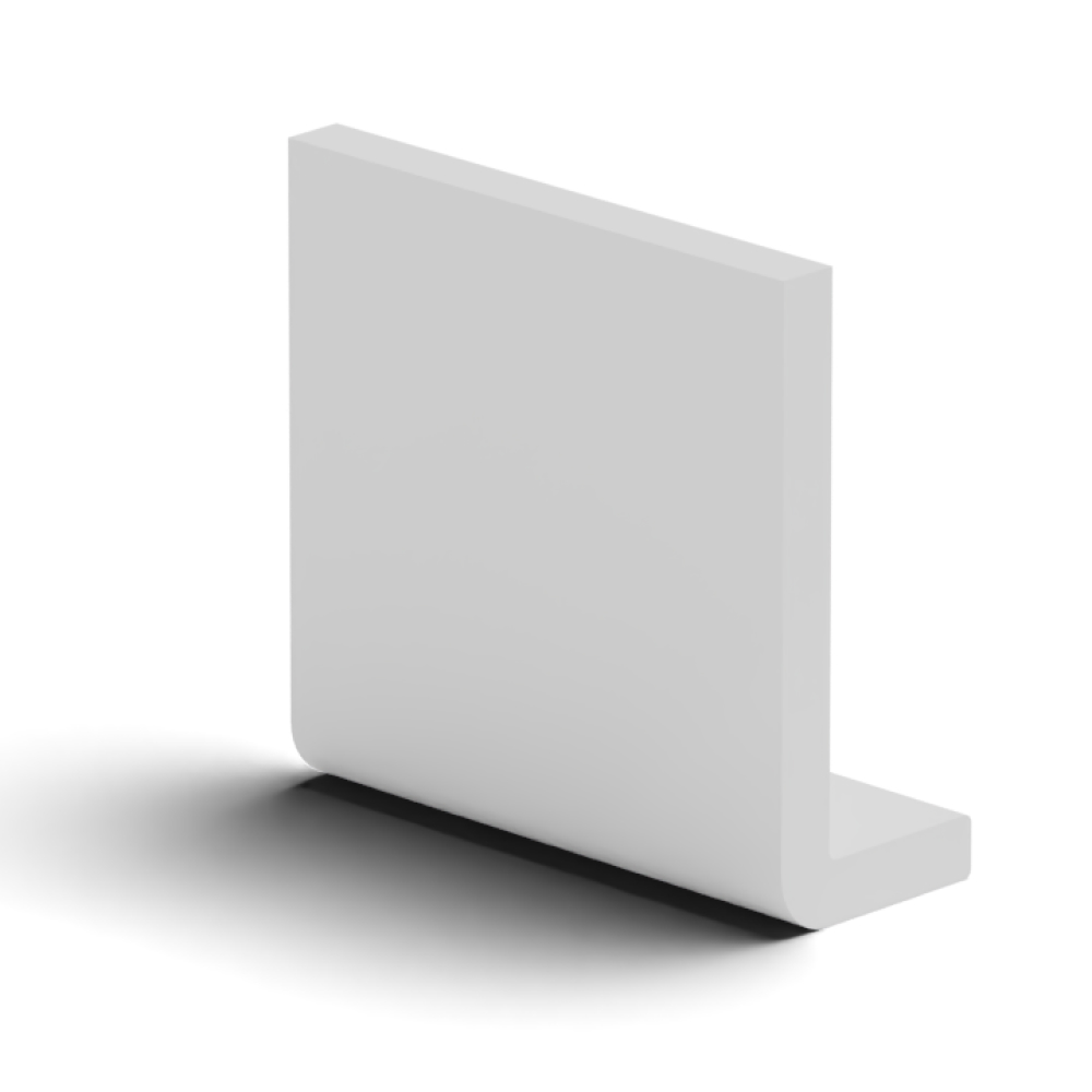 100mm White Fascia Capping Board - 10mm x 5mtr