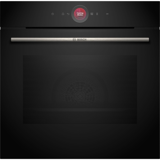 Bosch Serie 8 Built in Home Connect Pyrolytic Touch Control Single Oven Black 60cm - HBG7741B1B