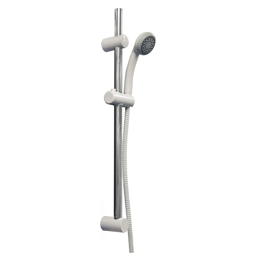 1 Function Shower Rail Kit With Handset White Croydex