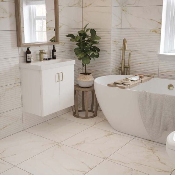 Goldman Décor Matt Ceramic Matt Marble Effect Tile 30x60cm