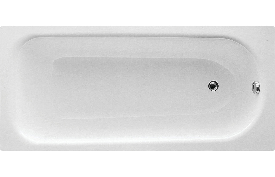 Eurowa Steel Bath Single End 1500x700mm 2TH including Legs