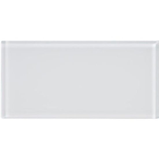 Original Style Glassworks Arctic Clear Glass Brick Tile 8x15cm