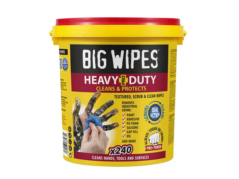 Big Wipes 2427 0000 Heavy-Duty Pro+ Antiviral Wipes (Bucket 240)