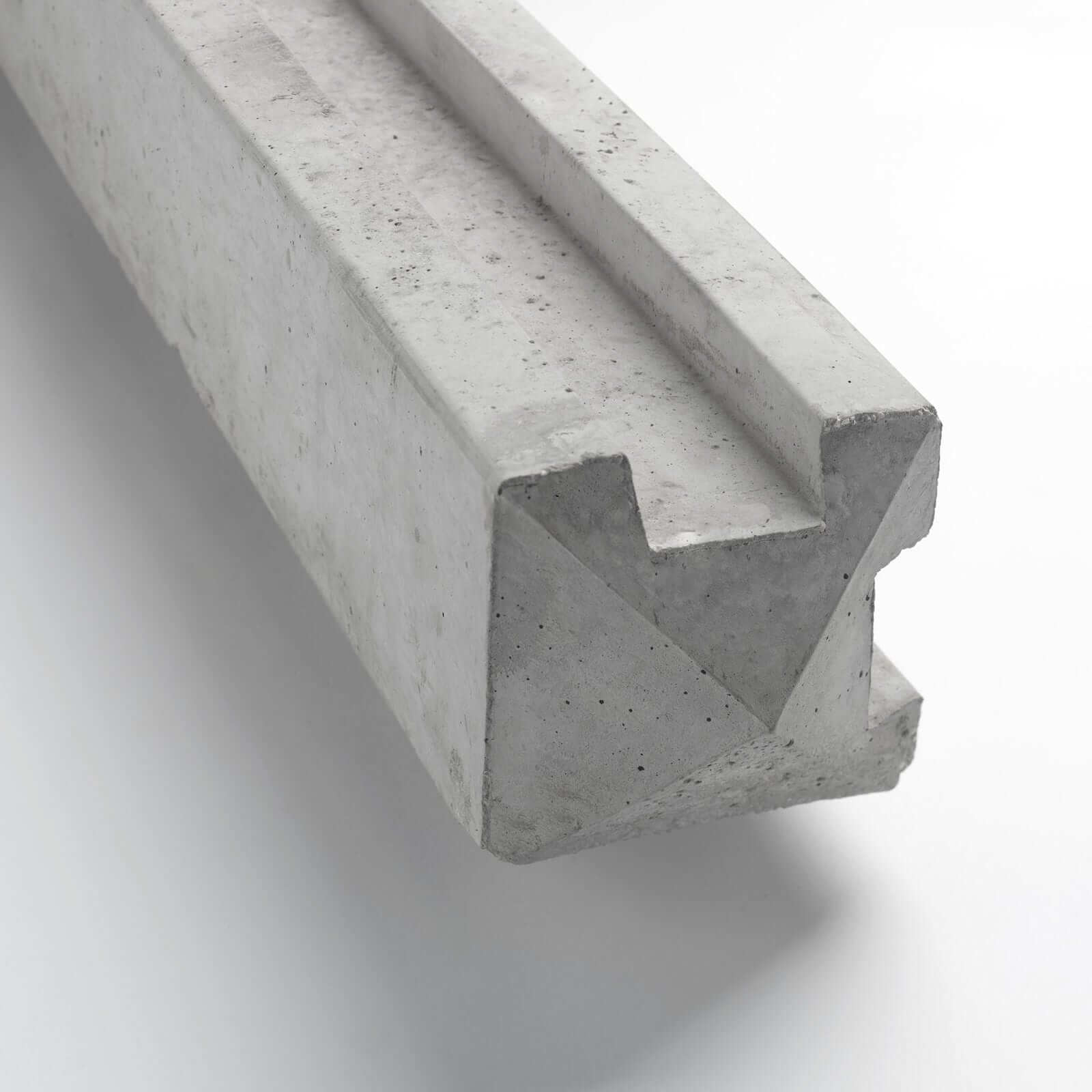 8ft Slotted Corner Concrete Fence Post