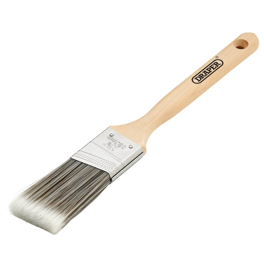 Draper Angled Paint Brush With Wood Handle 1.5in Pk 1 20440