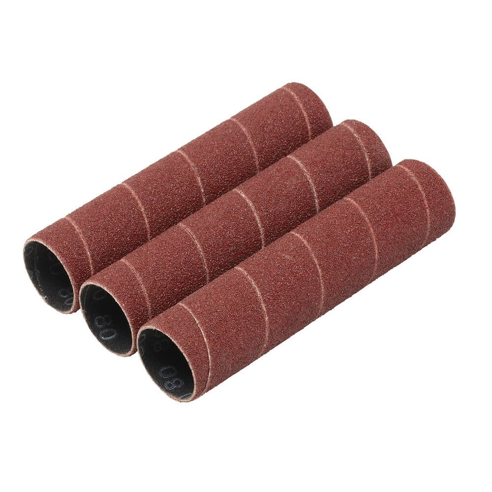 Draper Aluminium Oxide Sanding Sleeves 25 X 115Mm 80 Grit (Pack Of 3) pack 1 08403