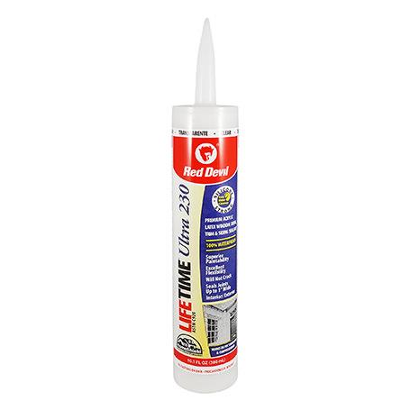 Red Devil Lifetime® Ultra 230 Premium Elastomeric Acrylic Latex Sealant - Clear
