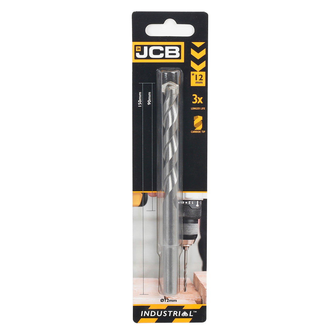 JCB 12 x 150mm Masonry Drill Bit | 5055803301095
