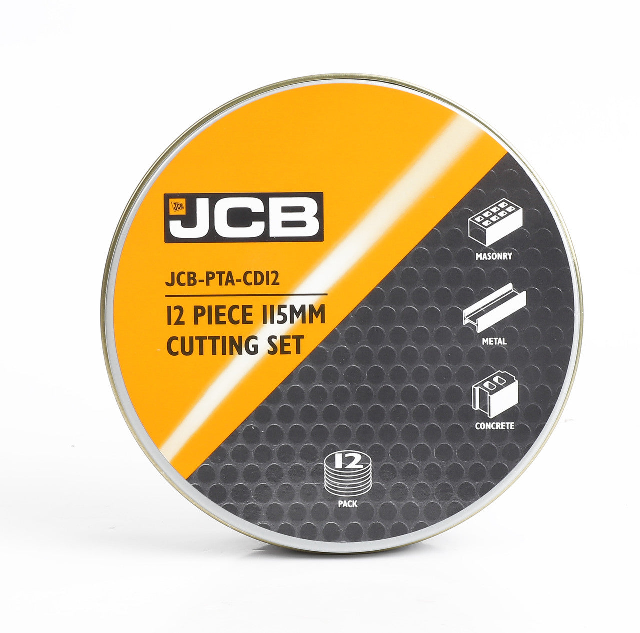 JCB 12 Piece 115mm 4 1/2" Cutting for Metal,Stone and Steel Discs | JCB-PTA-CD12