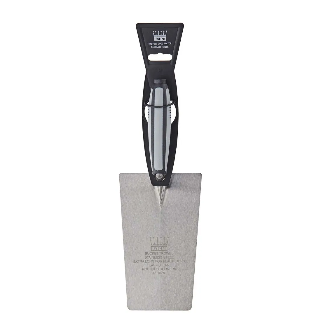 Ragni Bucket Trowel Stainless Steel Rnd Corners
