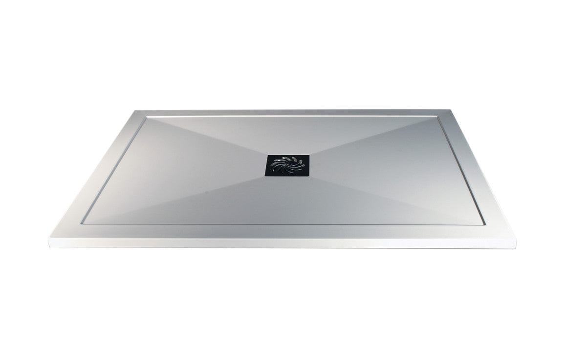 Ultra-Slim Anti Slip Rectangular Shower Tray & Waste