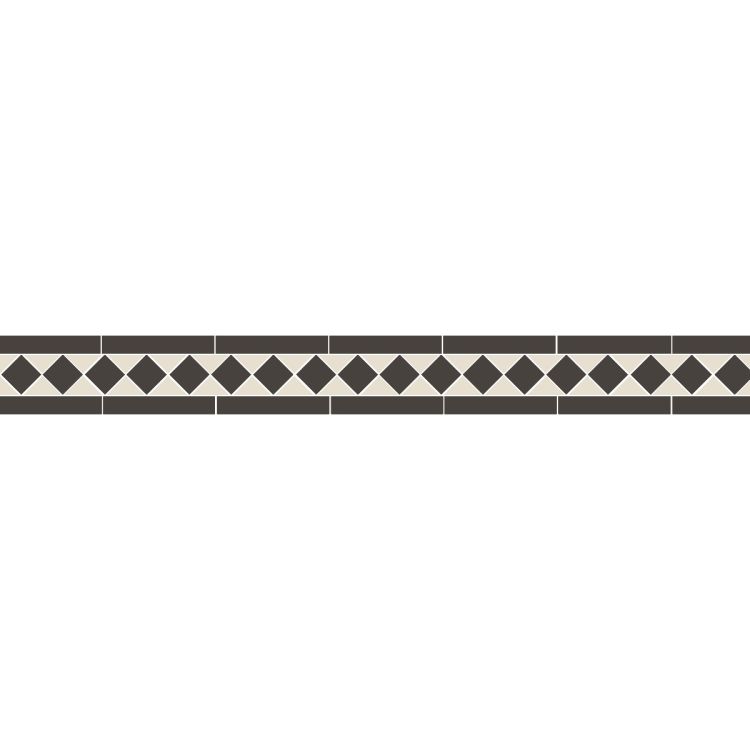 Original Style Victorian Kingsley Black and Dover White Border
