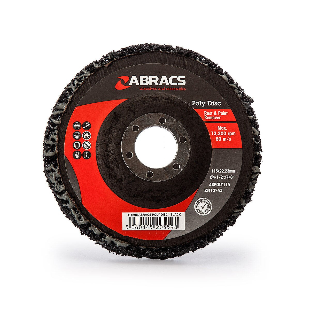 Abracs Abpoly115 Poly Disc For Rust & Paint Removal 115Mm