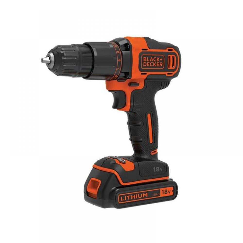 Black + Decker BCD700S1K-GB Bcd700S1K 2 Gear Combi Drill 18V 1 X 1.5Ah Li-Ion