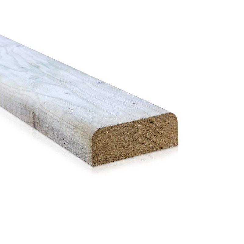 3.6m x 100mm x 38mm D Rail (Treated)