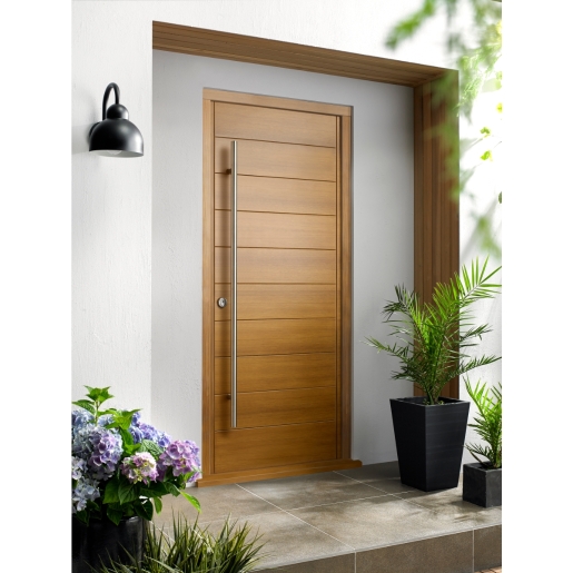 Oslo External Front Oak Veneer Door 2032 x 813 x 44mm