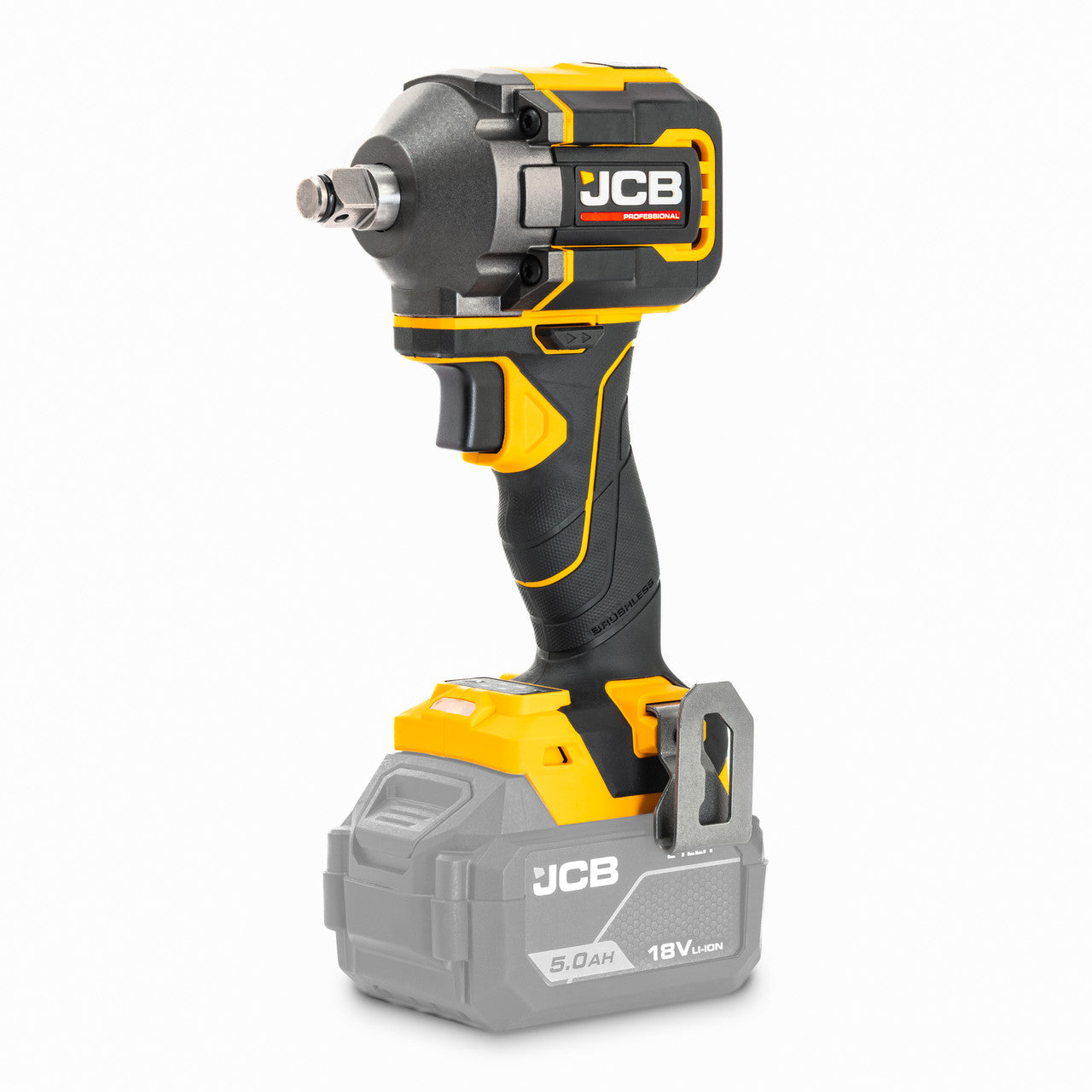 JCB Pro 18V ½” Impact Wrench, 280Nm Fastening, 350Nm ‘Nut-Busting’ Torque, (Bare Tool) | JCB-18PIW-350