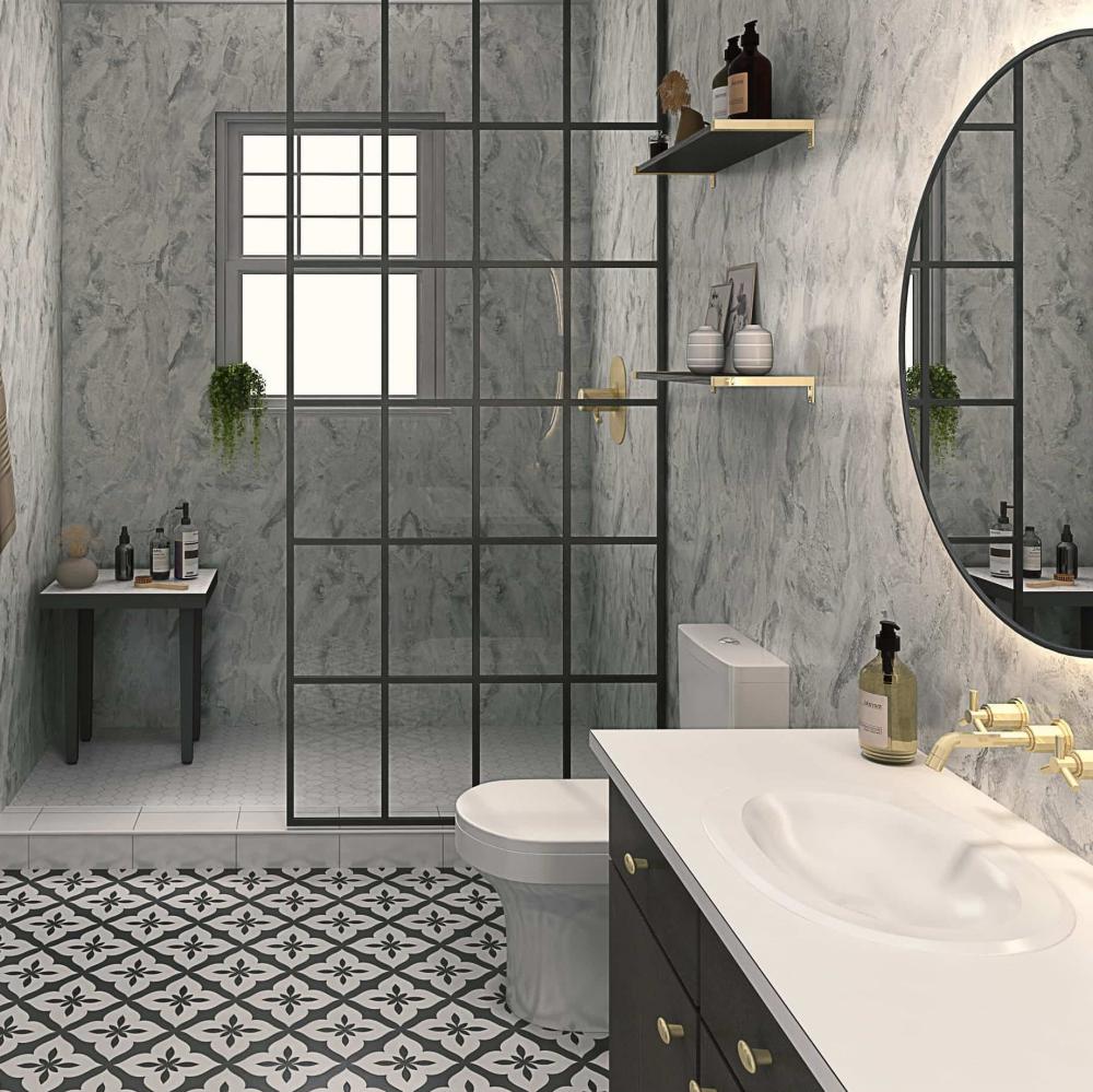 Perform Panel Stratus Marble 1200x2400mm Bathroom Wall Panels