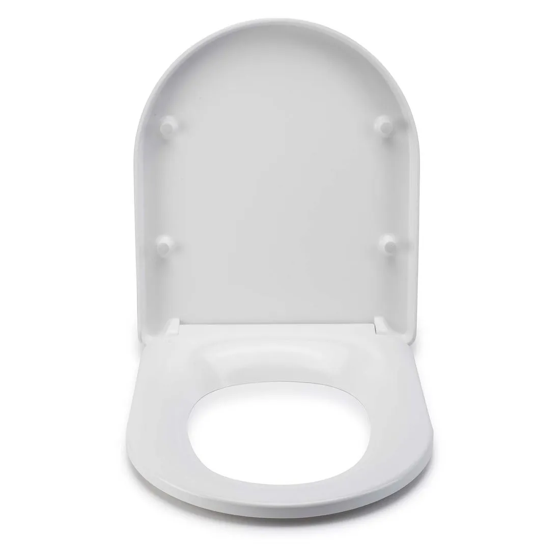 Croydex Eyre White Toilet Seat Flexi Fix D-Shape Soft Close