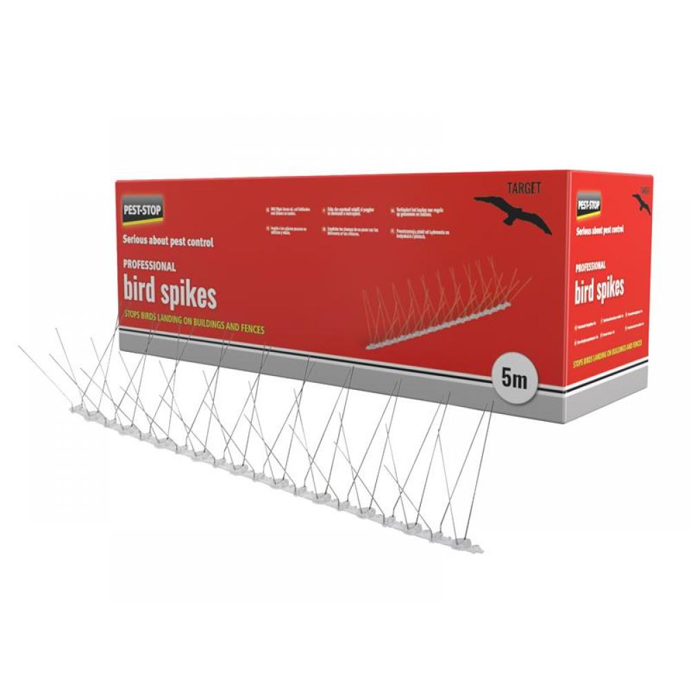 Pest-Stop (Pelsis Group) PSPBS10 Professional Bird Spikes 50Cm Metal Strips (Pack 10)