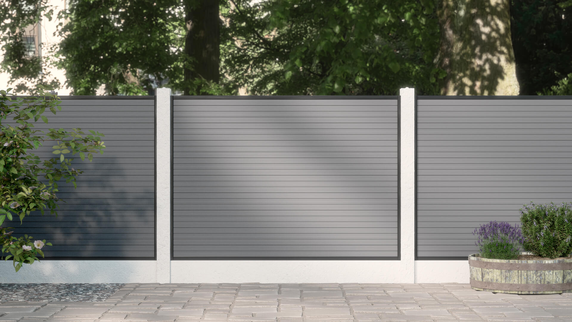 1.2m Stone Composite Fencing