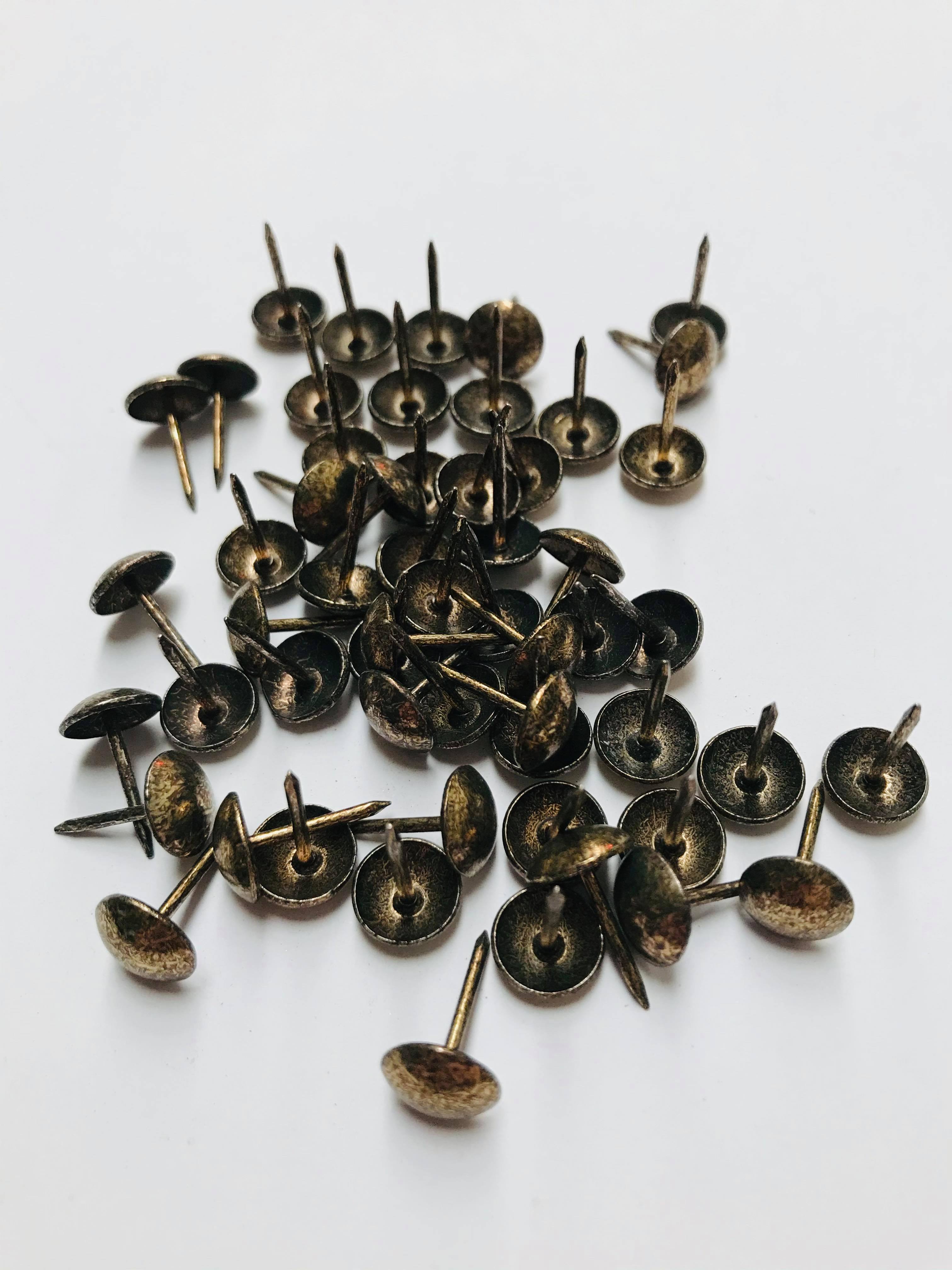 9.5mm OLD GOLD Loose Decorative Studs