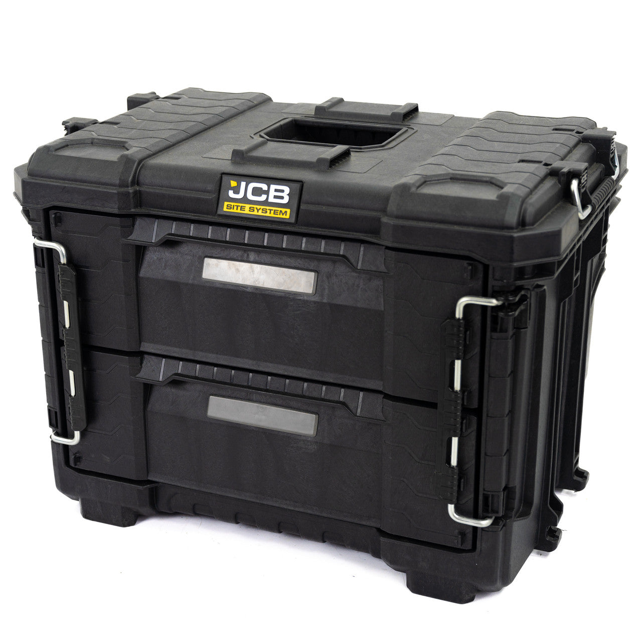 JCB 2 Drawer Site System, 20kg Load, 28L Capacity Tool Storage Box | JCB-SITESYS-2DW