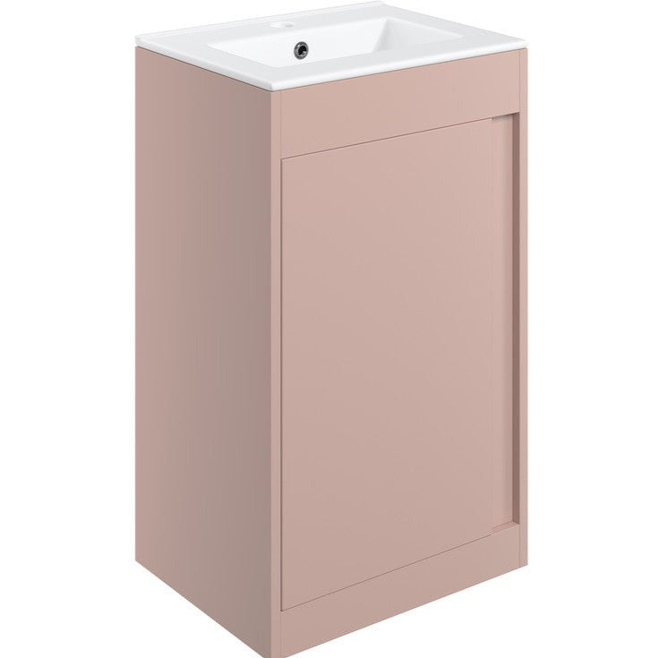 Saumur 510mm Floor Standing Unit Inc. Basin - Matt Antique Rose