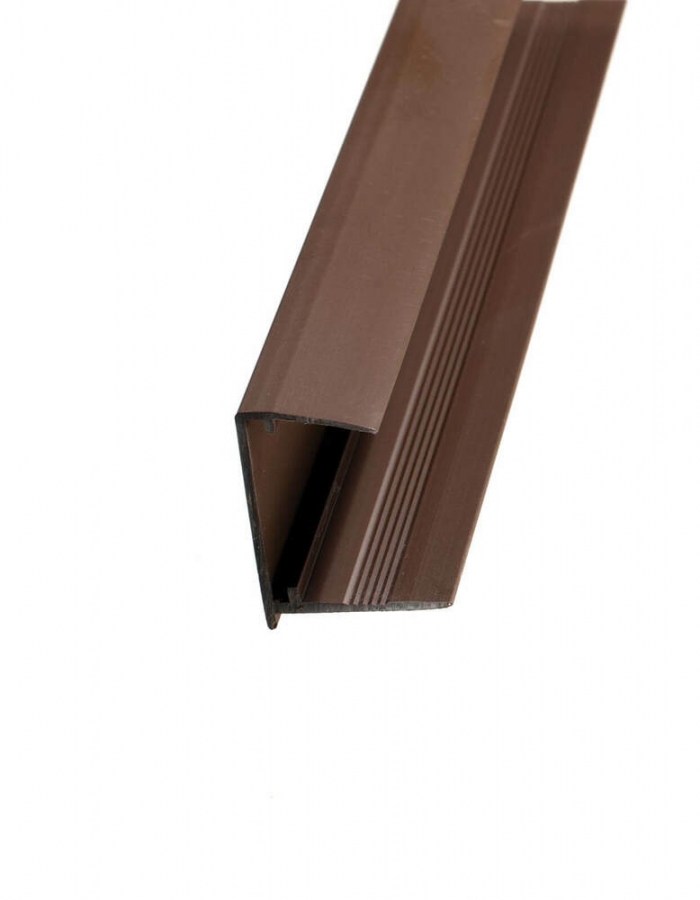 PolyX PVC Sheet End Closure - 35mm x 2.1mtr Brown