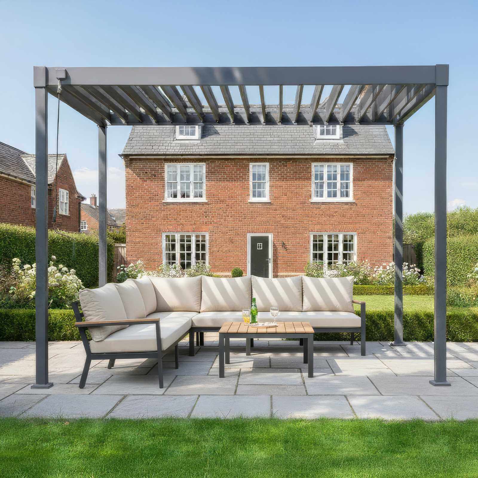 Nova Luna Pergola Galvanised Steel 4M x 3M