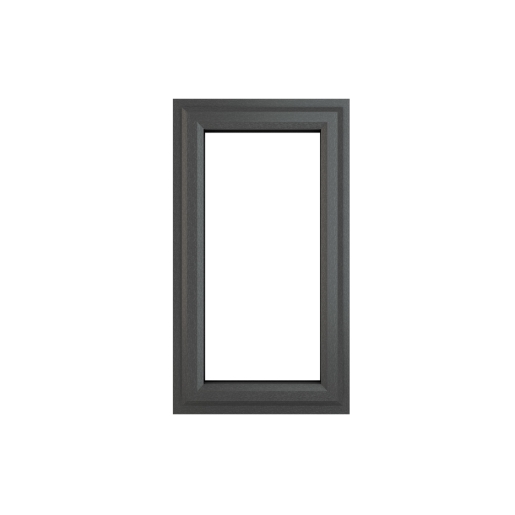 Crystal Double Glazed uPVC Grey/WHite Window Right Hung 610mm x 965mm Clear