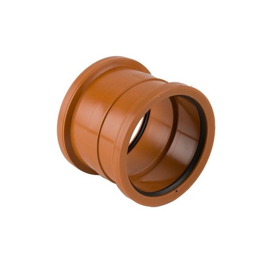 160mm Brett Martin Double Socket Slip Coupler Underground Drainage Pipe Fitting | B7001S