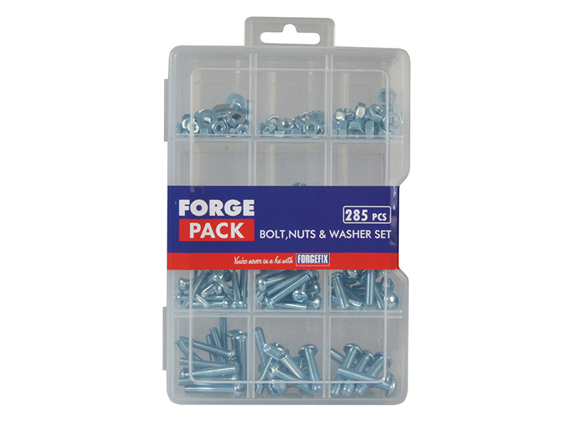Forgefix FPNWSET Bolt Nut & Washer Kit Forgepack 285 Piece