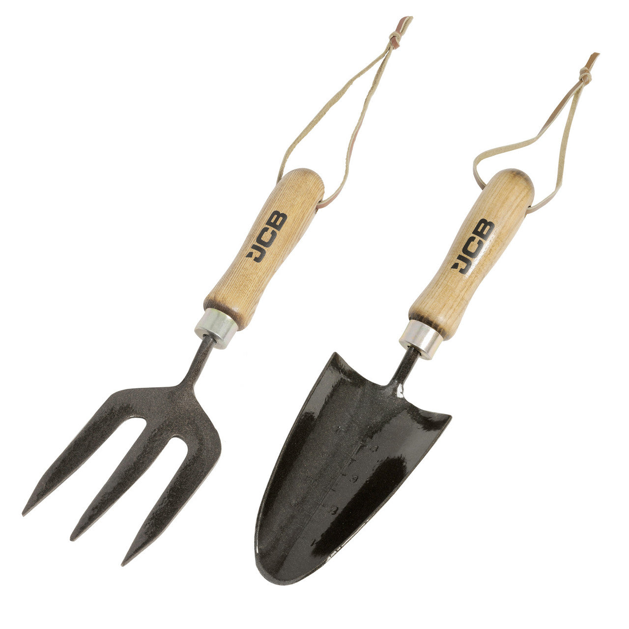 JCB Heritage High-Carbon Steel Forged Hand Trowel and Fork Set | JCBHTSET01