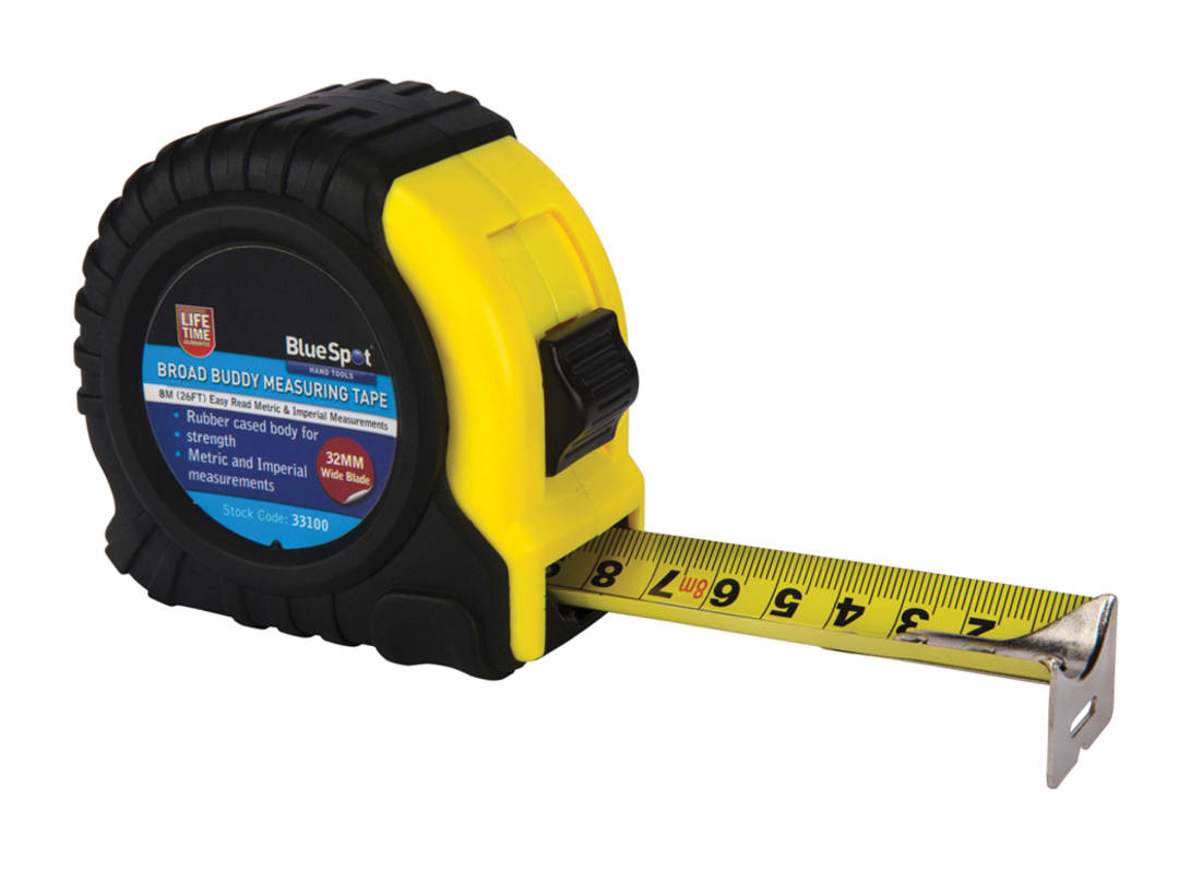 BlueSpot Tools Broad Buddy Pocket Tape 8m/26ft (Width 32mm) 33100