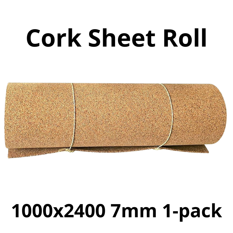 Cork Sheet Roll - 1000x2400mm - 7mm - Décor and DIY - Pack of 1
