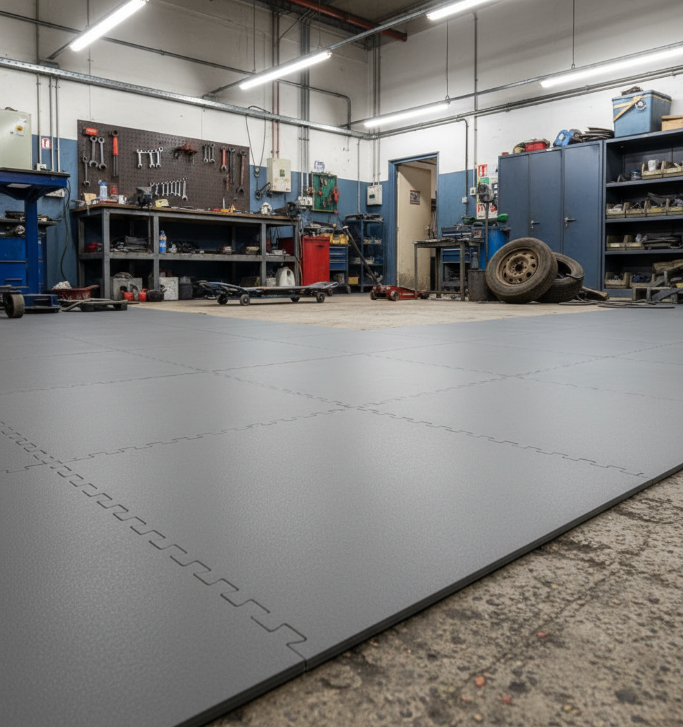 Industrial Concrete Cover Tiles - Damaged Floor Solution