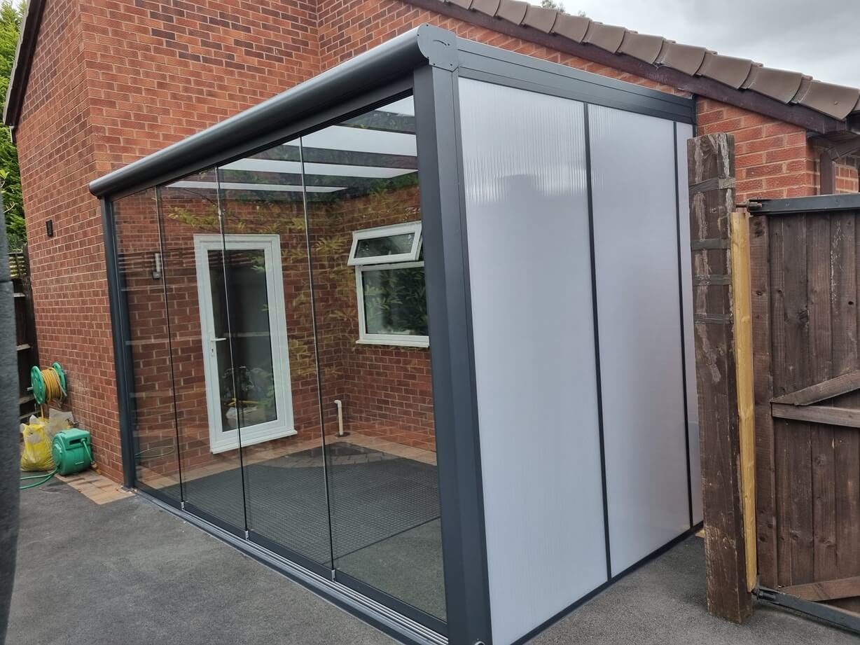 BOSCO Polycarbonate Side Wall Opal Opaque 3.5M LEFT
