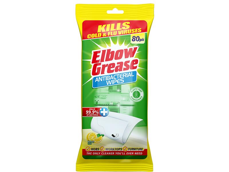 Elbow EG185 Anti-Bacterial Multi-Surface Wipes Lemon X 80 Eg185