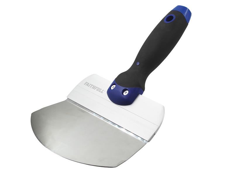 Faithfull FAISGBUCKC Soft-Grip Curved Blade Bucket Trowel 165Mm (6.5In)