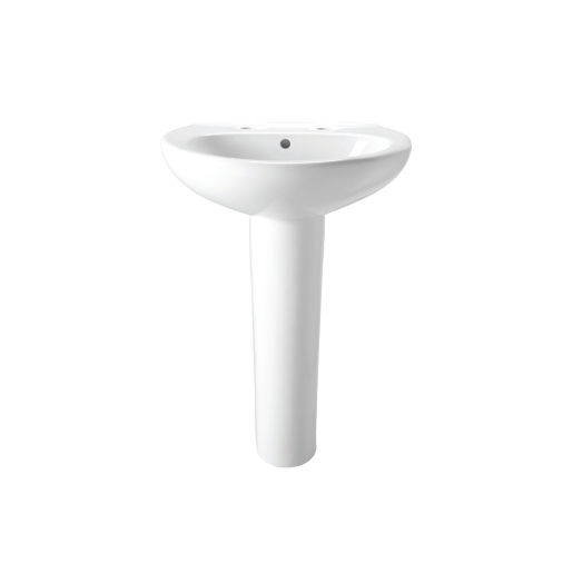 Bathrooms From Travis Perkins Basin & Pedestal with 2 Tap Hole