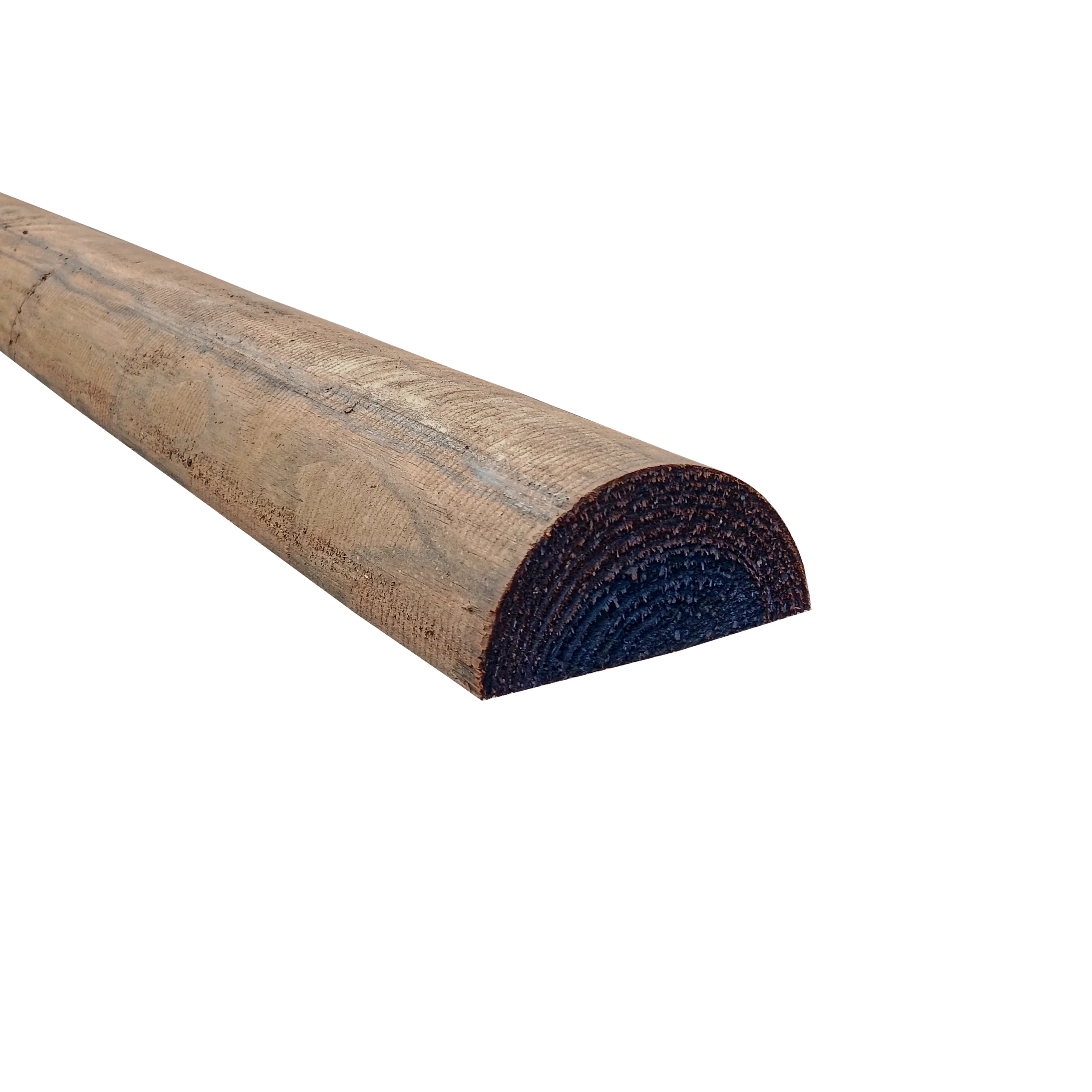 3.66m x 100mm Creosoted Half Round Rails