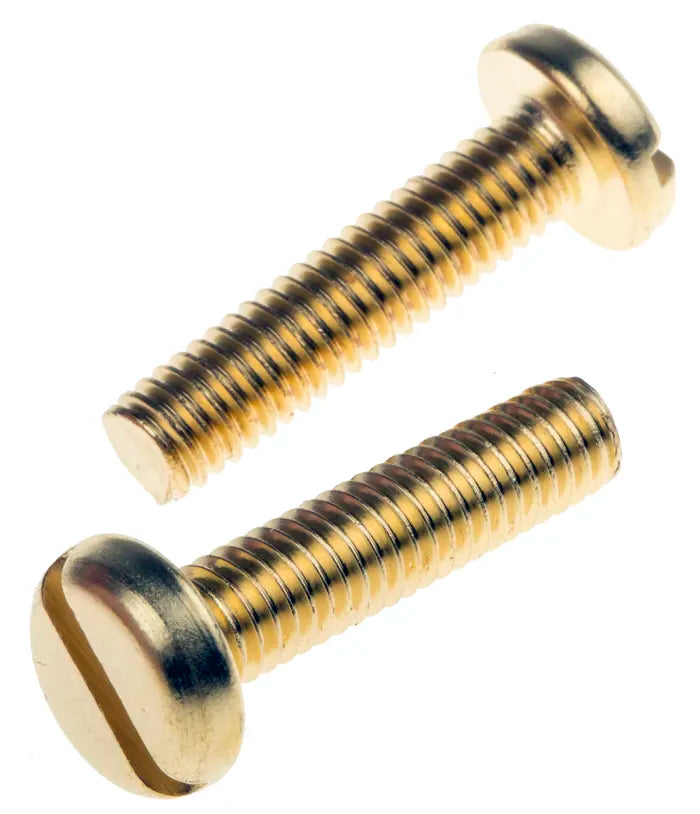 M4 Brass Slot Pan Screw DIN85