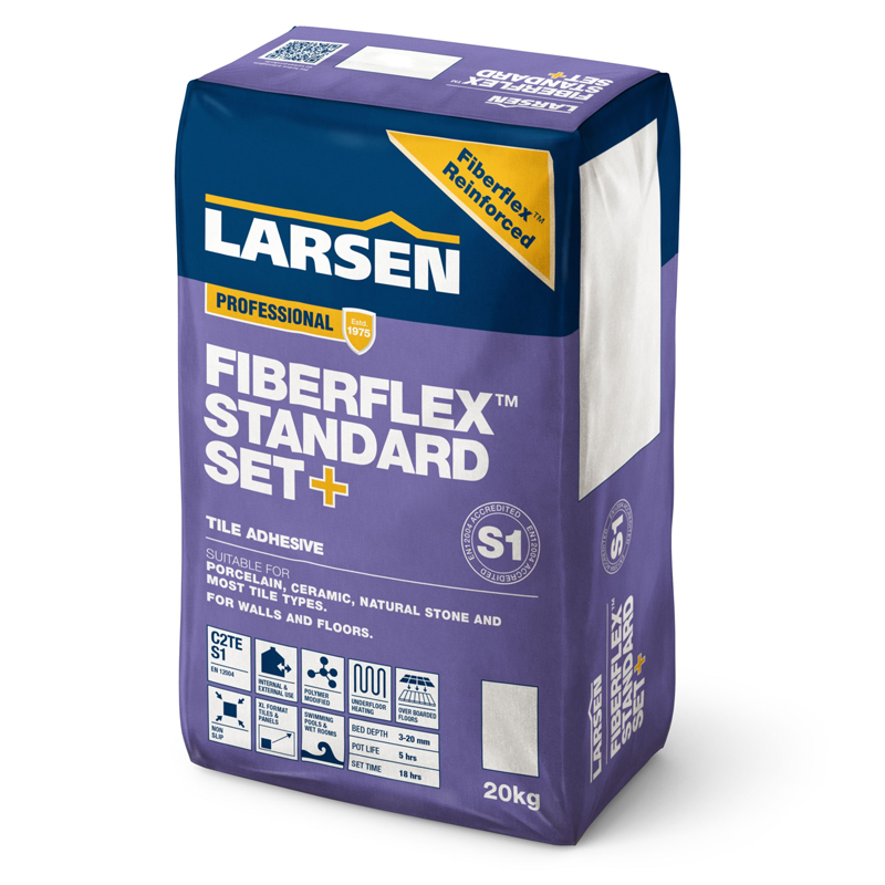 Larsen Standard Set+ Tile Adhesive Professional Fibreflex S1 20kg